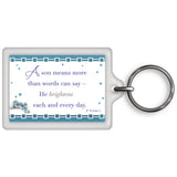 World's Best Son Celebrity Style Keyring