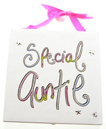 Short & Sweet Special Auntie 12cm Hanging Plaque Christmas Mothers Day Birthday New Gift