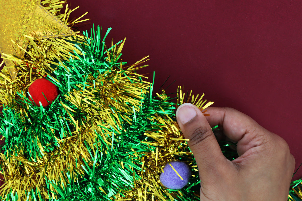 Christmas Tree Design Adult Hat with Star