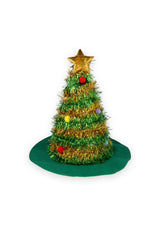 Christmas Tree Design Adult Hat with Star