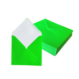 Pack of 50 Vivid Green 155x155mm Gummed Envelopes