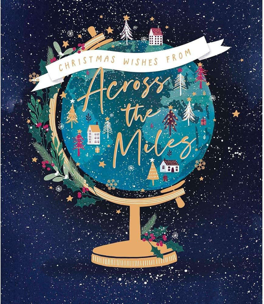 Stunning Design Across The Miles Christmas Card