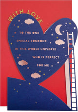 Moon & Stars Design Someone Special Valentine's Day Card
