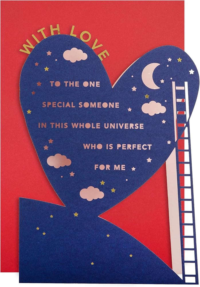 Moon & Stars Design Someone Special Valentine's Day Card