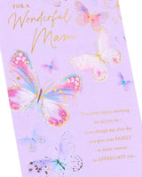 Butterflies Design For Mam Mother's Day Card