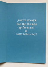 Thumbs Up Dad Father's Day Card 
