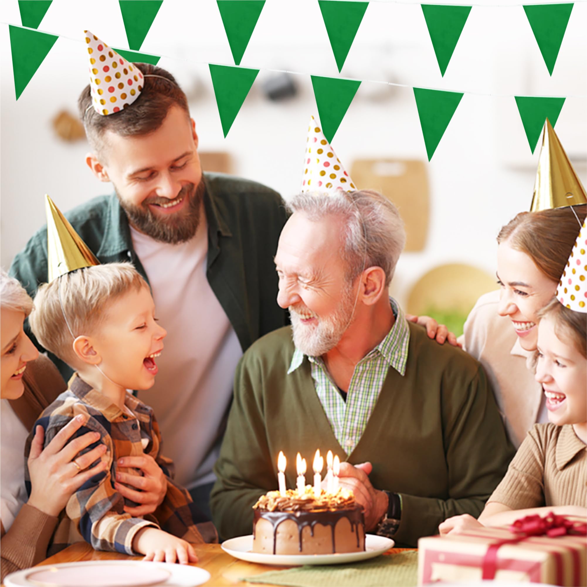 Green Bunting 10m with 20 Pennants