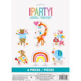 Pack of 6 Zoo Baby Shower Centerpiece Decorations