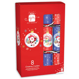 Pack of 8 12" Novelty Family Christmas Dinner Crackers