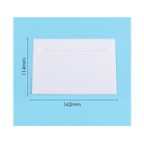 Pack of 25 White Plain Paper Self-Adhesive Mailing Envelopes 11.4 x 16.2cm
