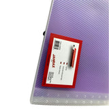 13 Part DL Rainbow Coloured Tabs Expanding File with Elastic Closure