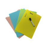 Pack of 12 Blue Coloured A5 Whiteboards
