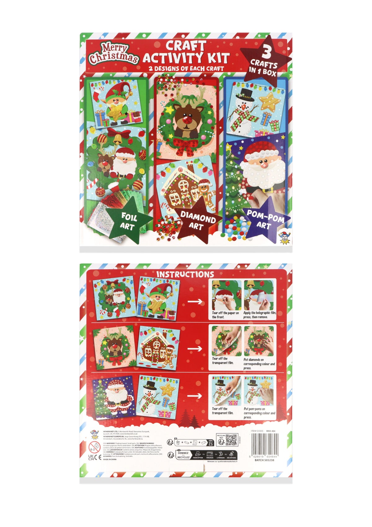Christmas 3-in-1 Crafts Activity Kit