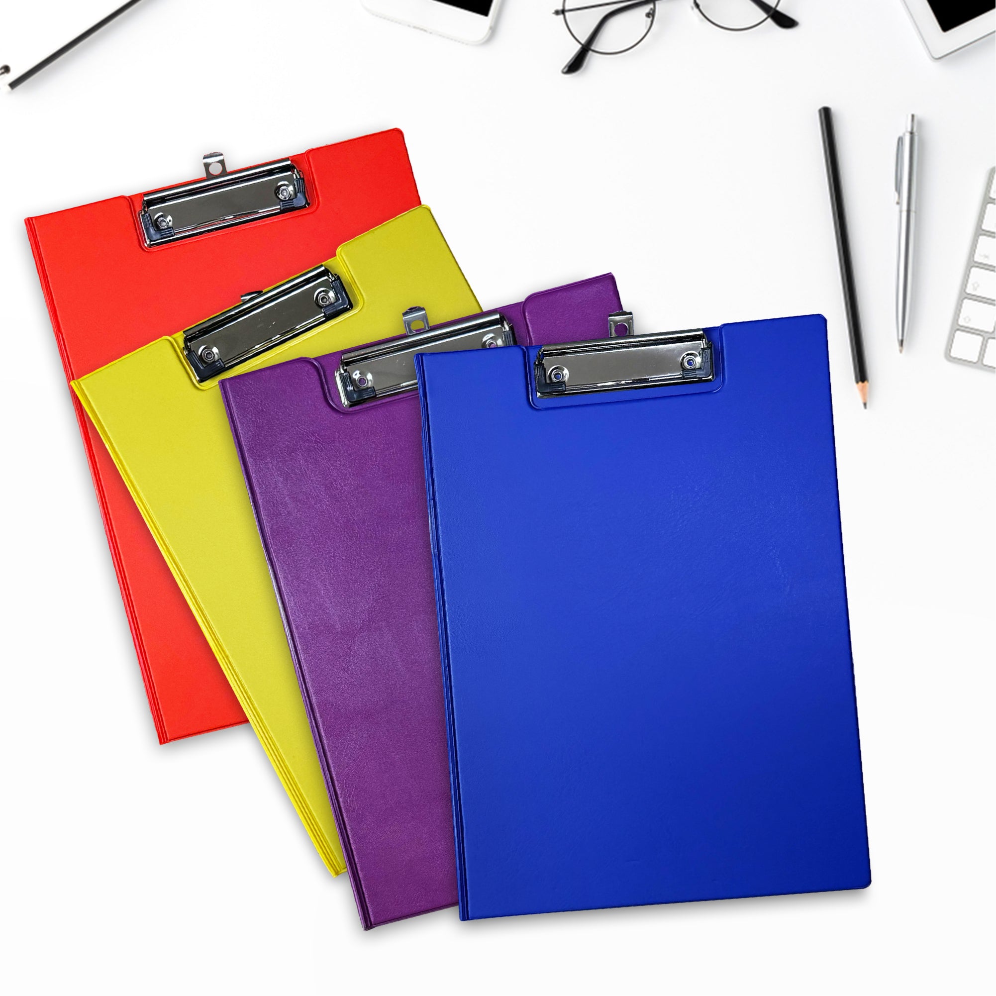 Janrax A4 Neon Orange Foldover Clipboard