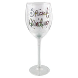 Tracey Russell Short & Sweet Wine Glass Special Grandma - In a Gift Box