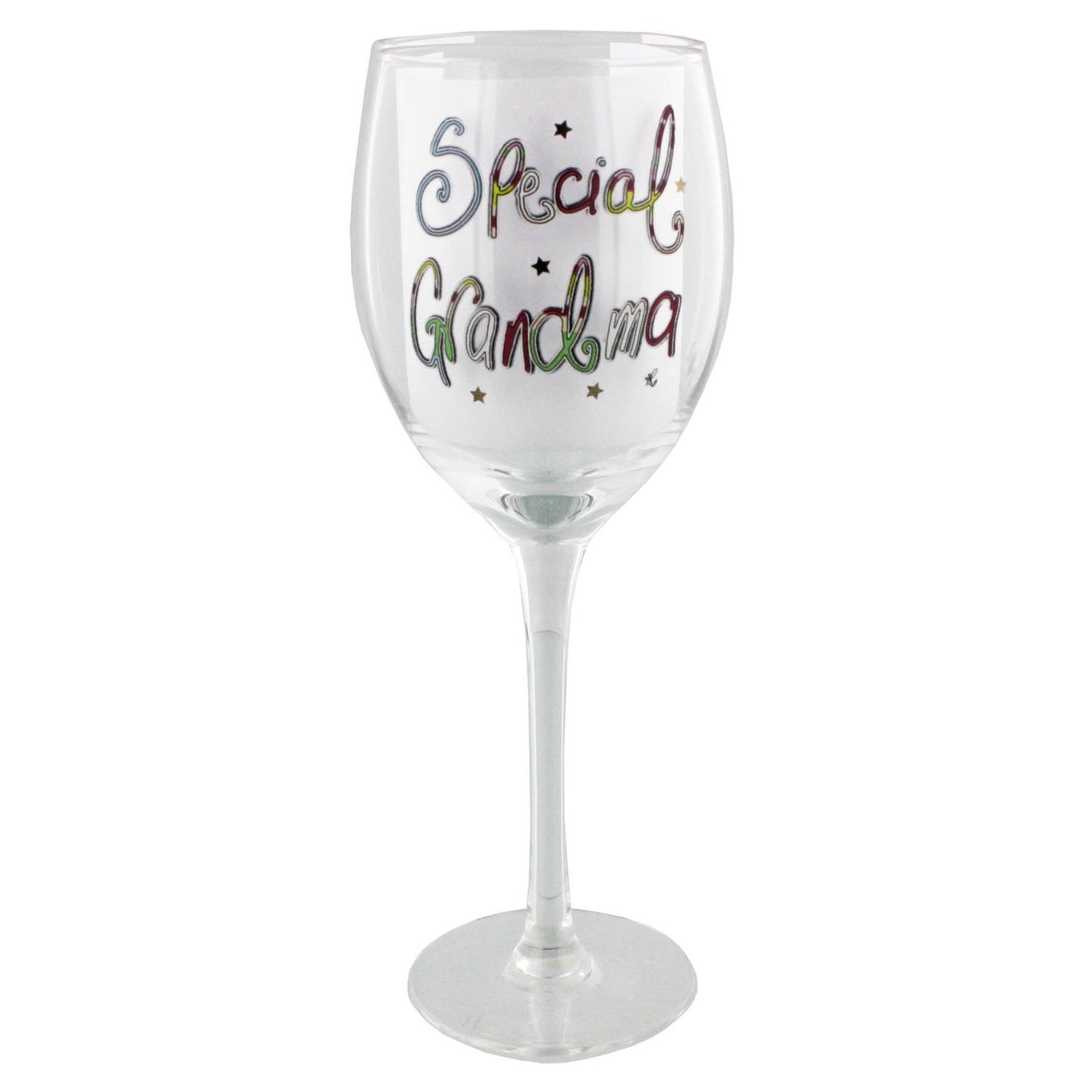 Tracey Russell Short & Sweet Wine Glass Special Grandma - In a Gift Box