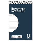 Pack of 3 5"x8" 40 Sheets Reporters Note Pads