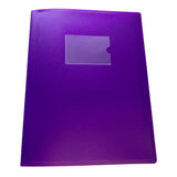 A4 Purple Flexible Cover 10 Pocket Display Book