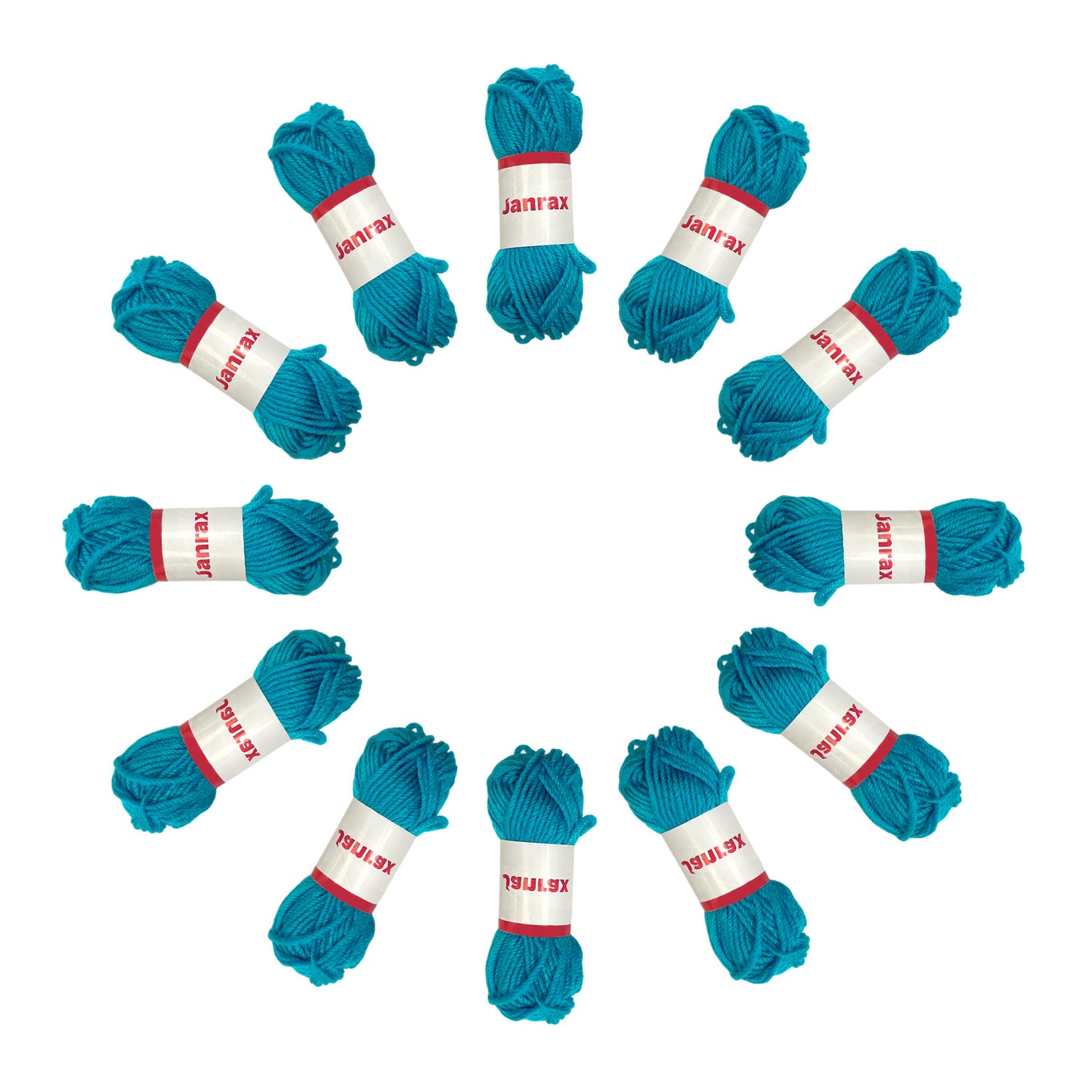 Blue Acrylic Yarn Roll – 10g, 4 Strand 8 Ply Knitting Wool
