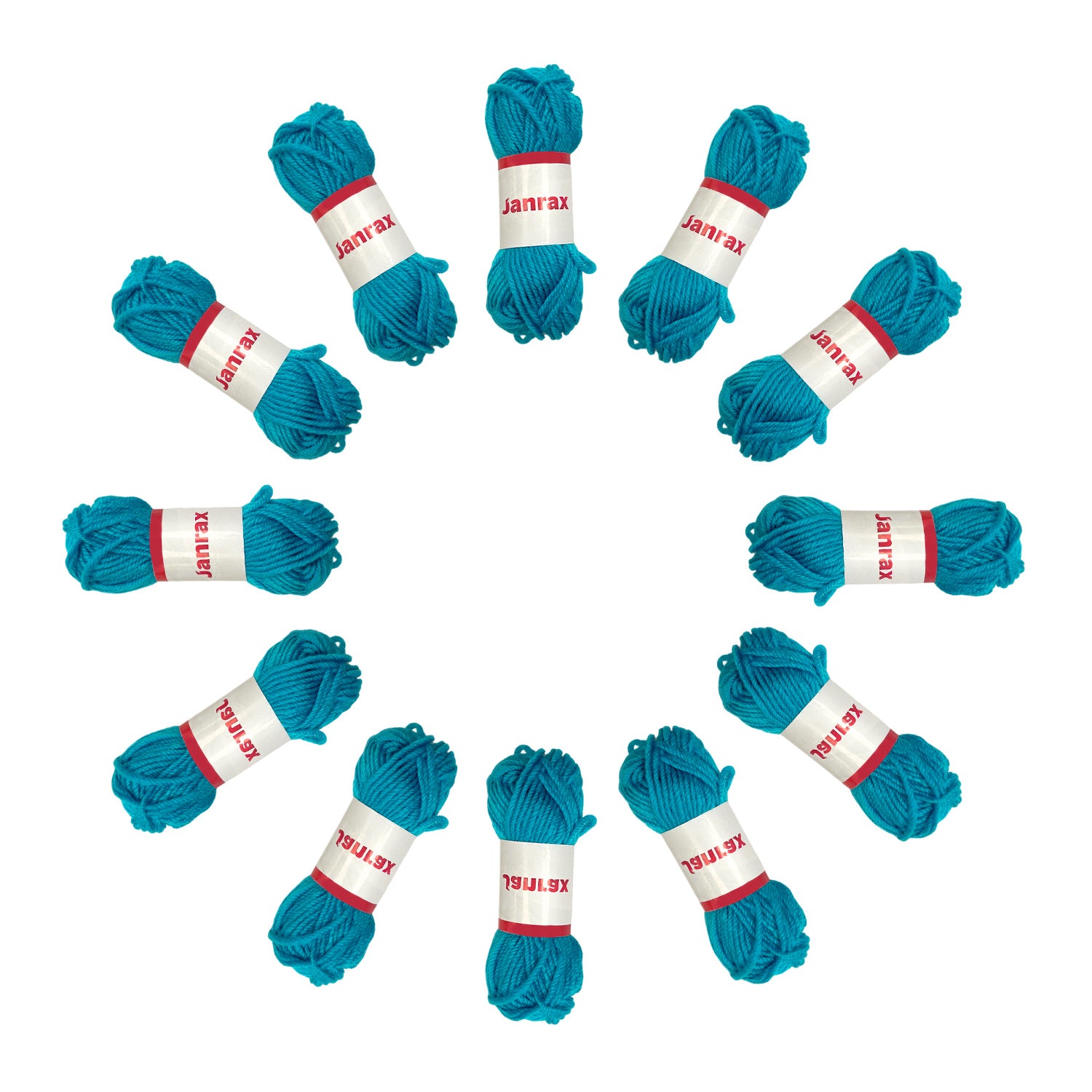 Blue Acrylic Yarn Roll – 10g, 4 Strand 8 Ply Knitting Wool
