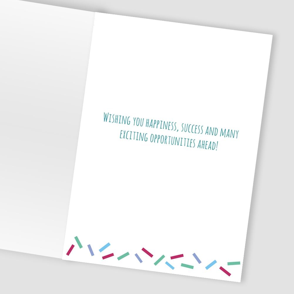 Confetti-Tastic Fun! New Job Contemporary Card