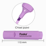 Pack of 6 Macron Colour Highlighter Marker Pens