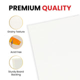 30x30cm Blank White Flat Stretched Board Art Canvas By Janrax