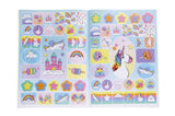 A4 Unicorn Coloring Book with Stickers Sheet