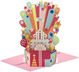 Paper Wonder Pick a Title Customizable Pop Up Birthday Card for Her Sister Niece Goddaughter Great Granddaughter