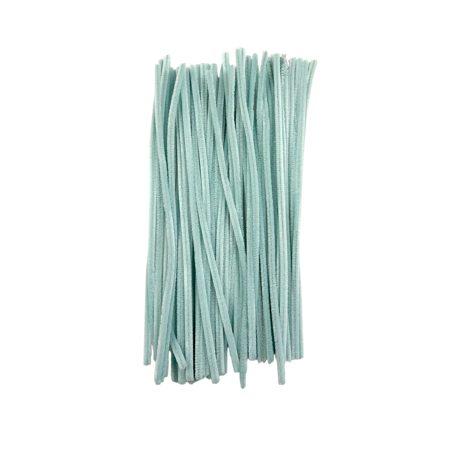 Pack of 50 Pastel Blue Coloured Pipe Cleaners 30cm x 6mm Craft Chenille Stems