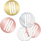 Birthday Rose Gold Glitz Number 18 Confetti 5oz