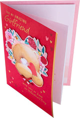 Forever Friends Design Girlfriend Luxury Valentine's Day Card with Gift Box