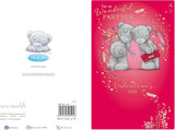 Bears With Bouquet And Envelope Wonderful Partner Valentine's Day Card {DC}