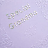 Contemporary Patterned Design Braille Birthday Card for Grandma