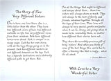 Classic Heartfelt Sentimental Verses Sisters Story Fold Out Keepsake Card
