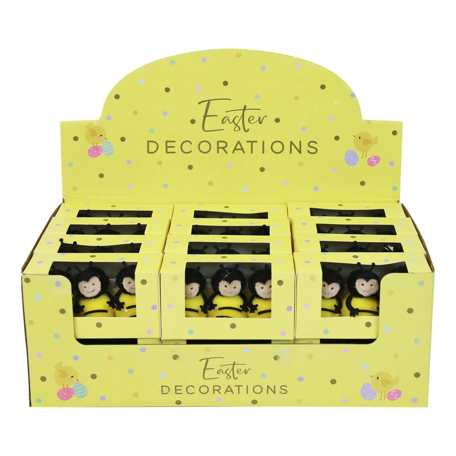 Pack of 3 Easter Bee Decorations