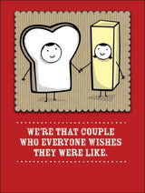 Everyone Wishes Bread and Butter Valentine's Day Greeting Card