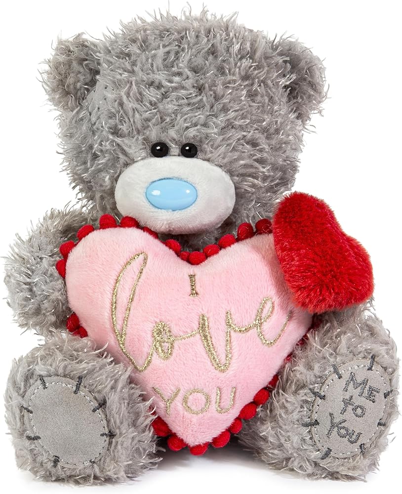 Me To You Tatty Teddy 'Love You' 15cm Bear With Pom Pom Heart Official Valentine's Day Collection