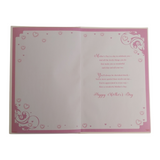 From Both Of Us Classic Mini Pink Hearts Design Mother's Day Card