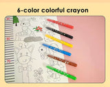 Doodling Height Chart Sticker And Picture Scroll with Removable Glue