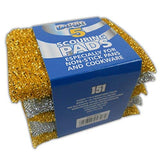 Pack of 5 Metallic Scouring Pads