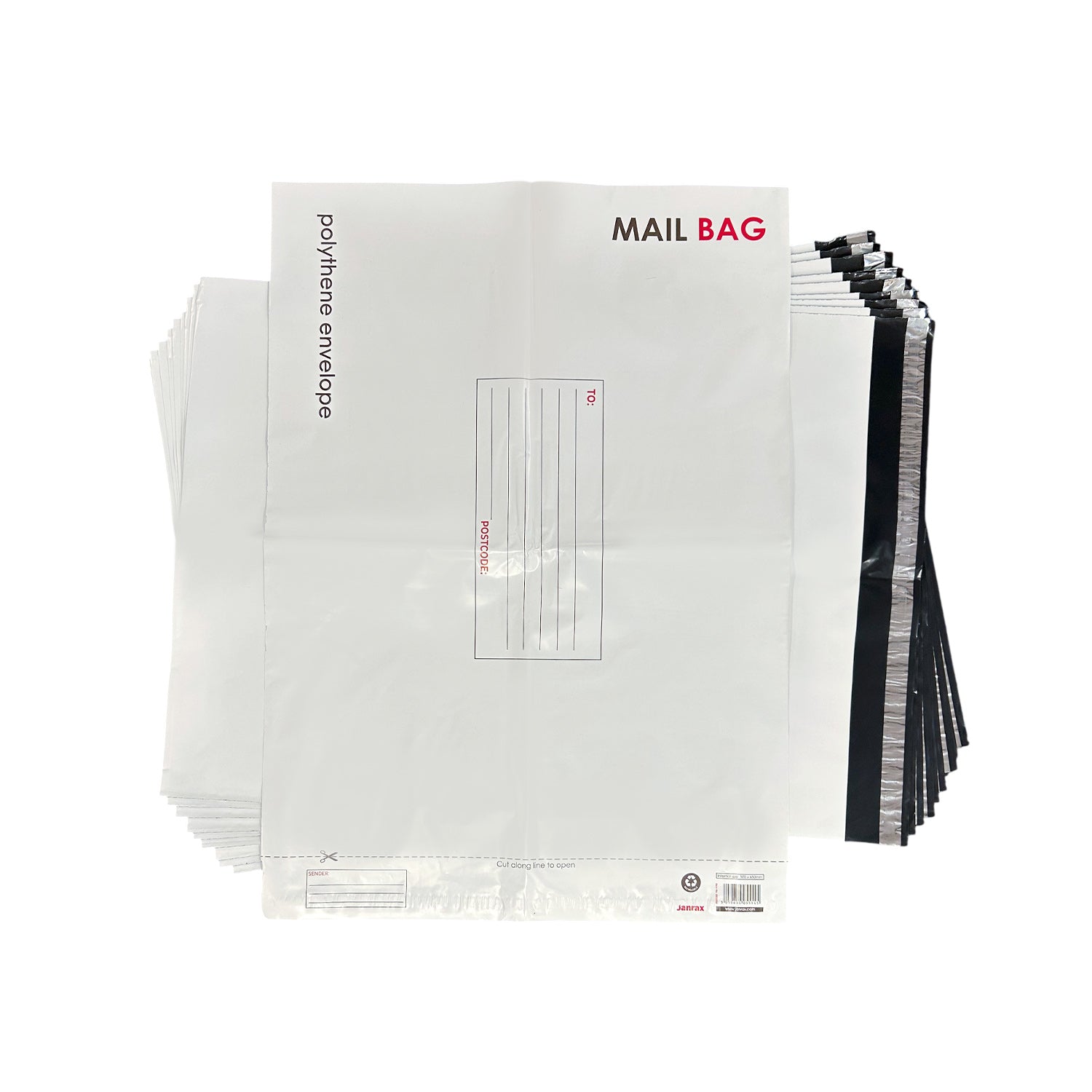 Pack of 10 Jumbo Polythene Mailing Bags 50x65cm – Secure Peel & Seal Envelopes