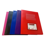 A5 Red Flexible Cover 10 Pocket Display Book