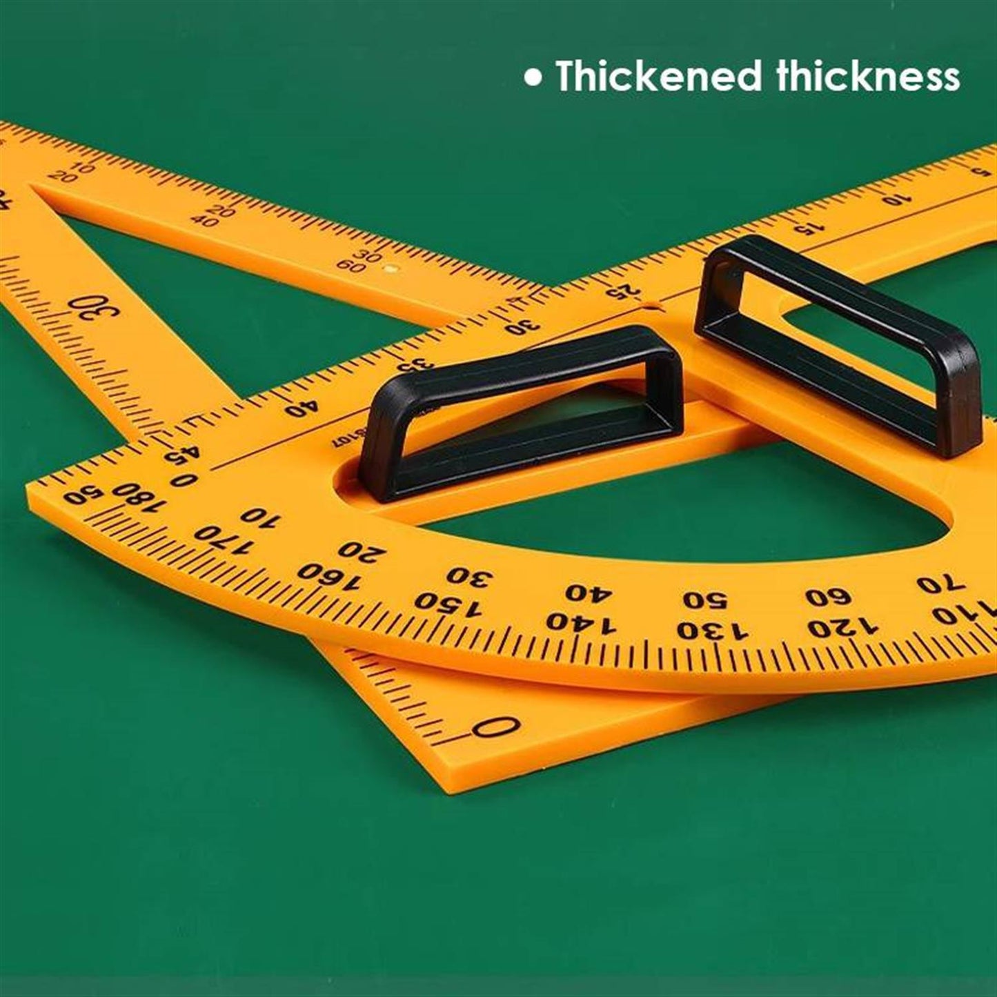 Pack of 5 Pieces Math Geometry Blackboard and Whiteboard Teaching Equipment Set