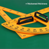 Pack of 5 Pieces Math Geometry Blackboard and Whiteboard Teaching Equipment Set