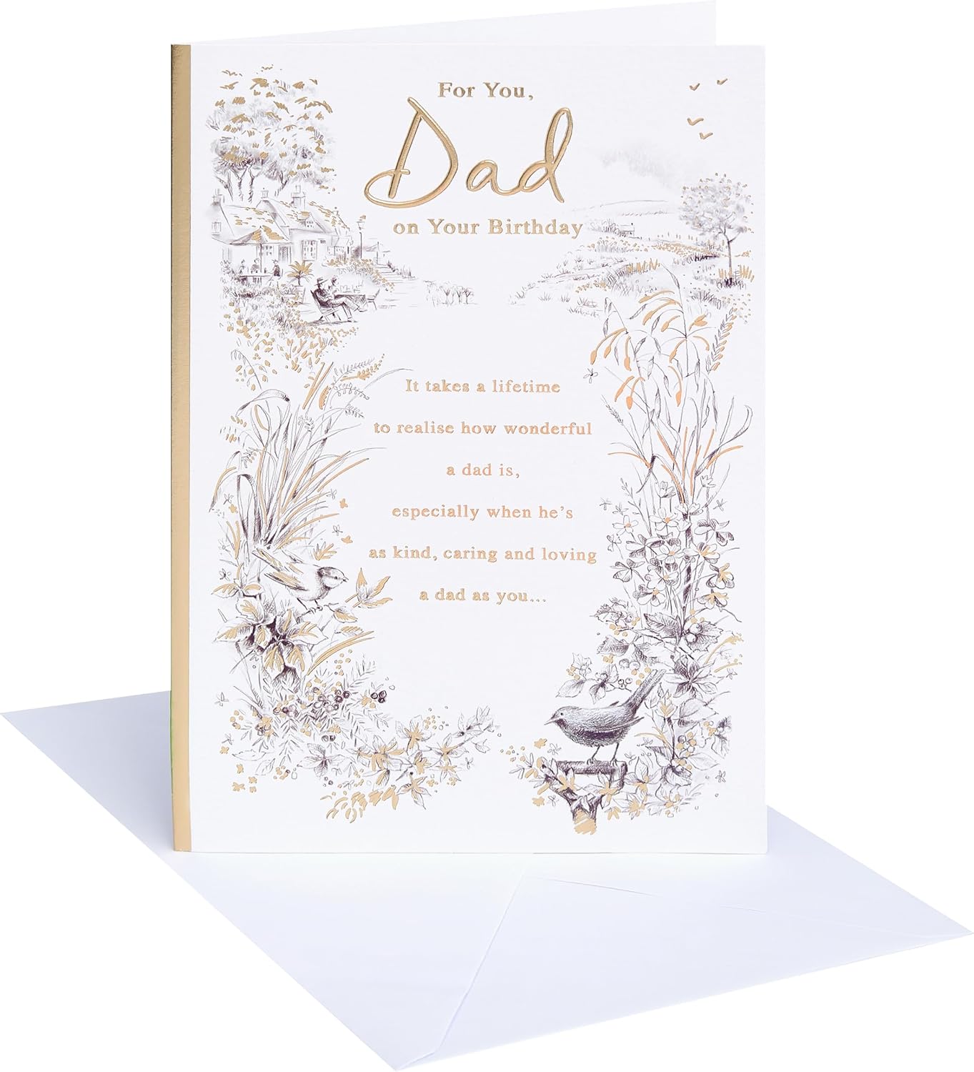 Countryside Sence Design Dad Birthday Card