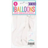 Pack of 5 Assorted Pastel Baby Shower 12" Latex Balloons