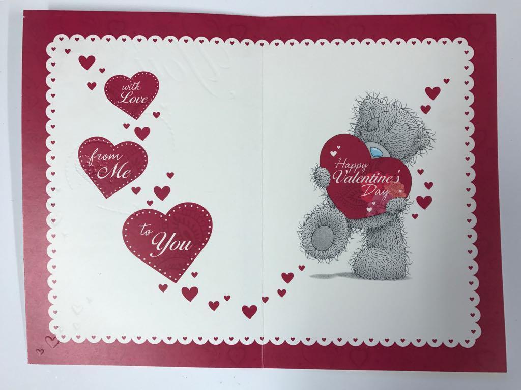 Love You So Much Me to You Bear Valentine's Day Card 