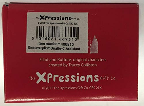 Classroom Assistant Captioned JoJo Giraffe Resin Figurine Elliot and Buttons {DC}