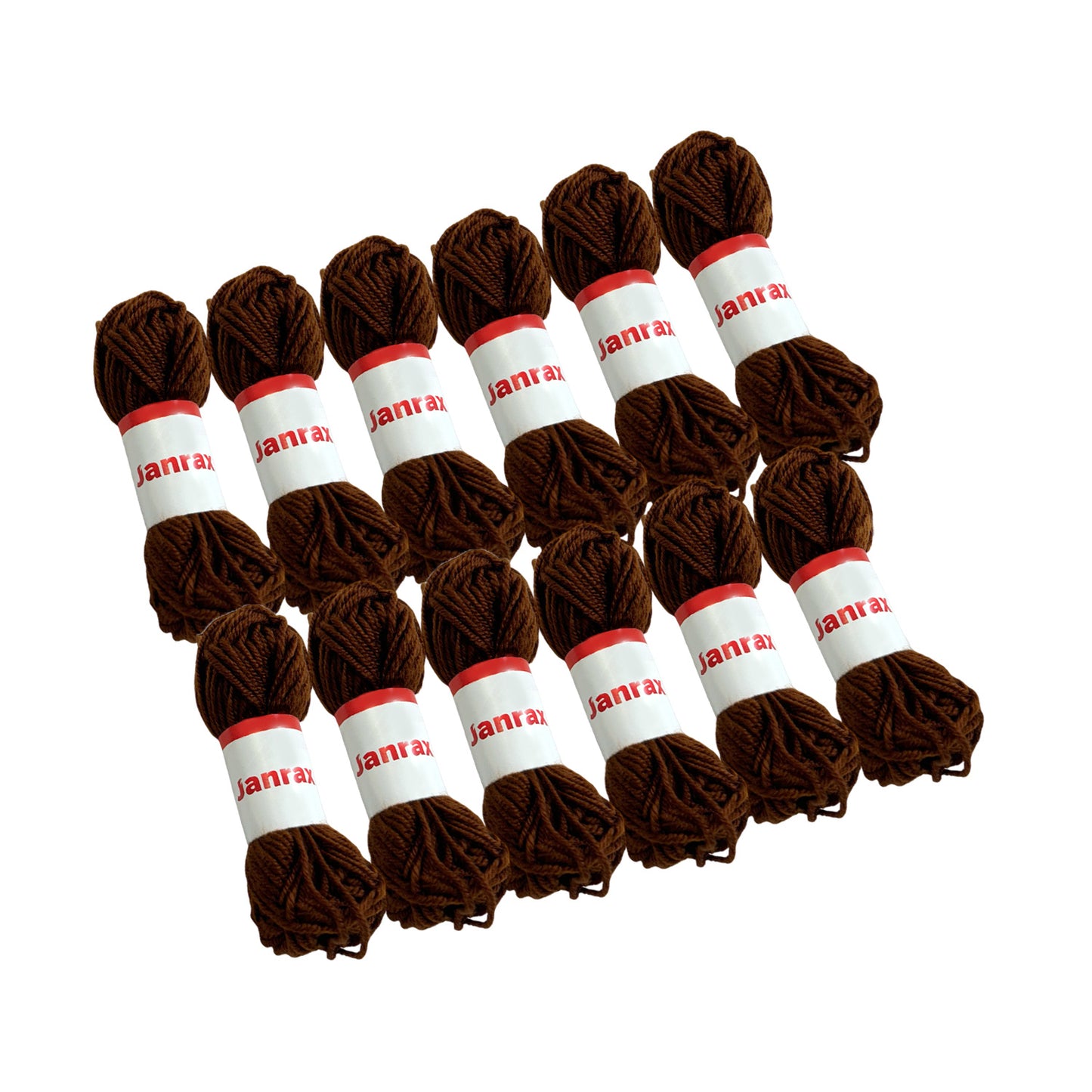 Brown Acrylic Yarn Roll – 10g, 4 Strand 8 Ply Knitting Wool